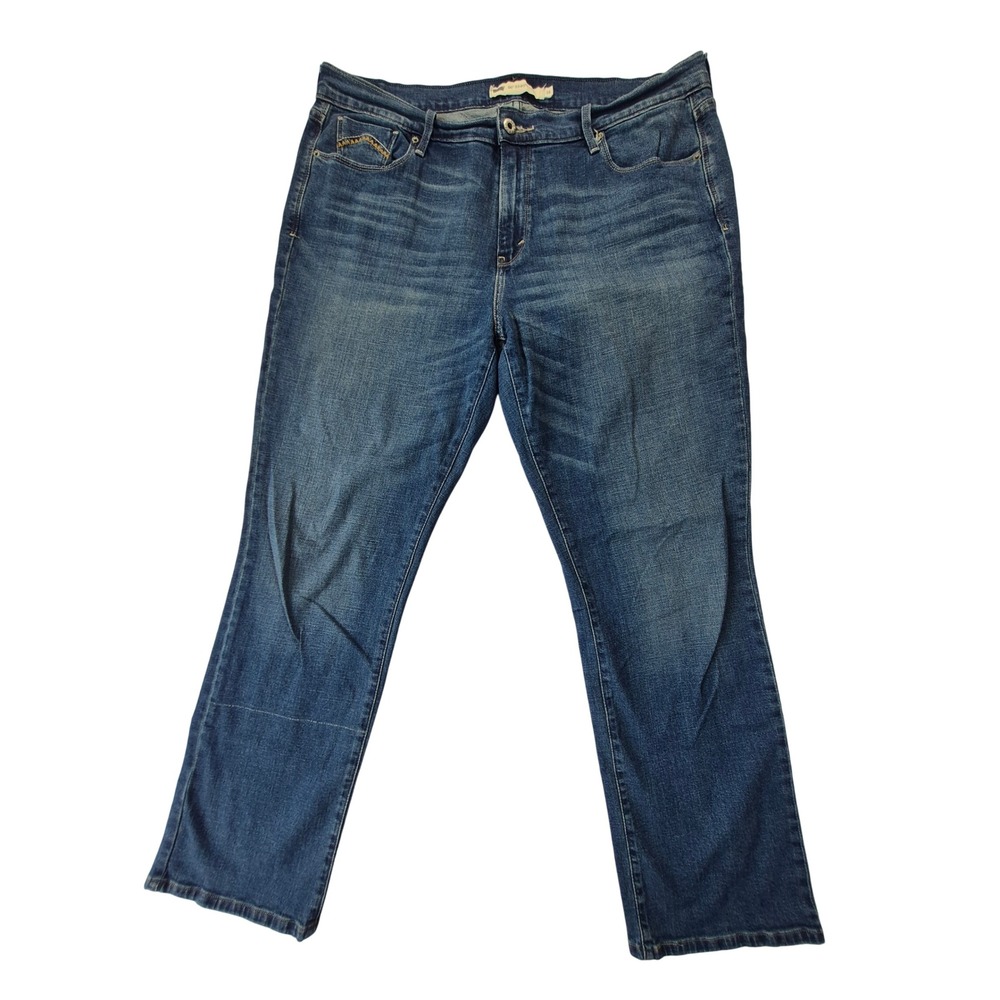 Levis 505 Straight Leg Jeans Womens 16M Medium Wash Mid Rise 15505-0081
